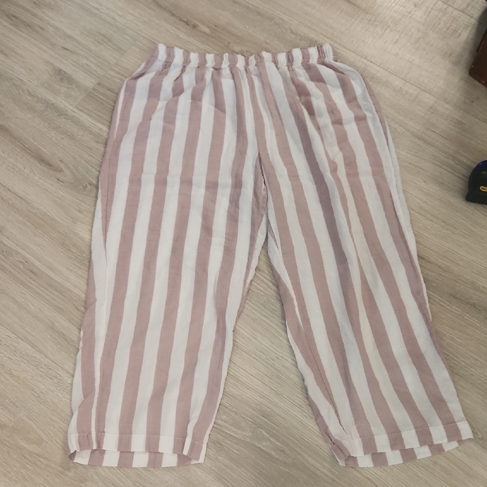 Sincerely Jules Pink and White Striped Pants